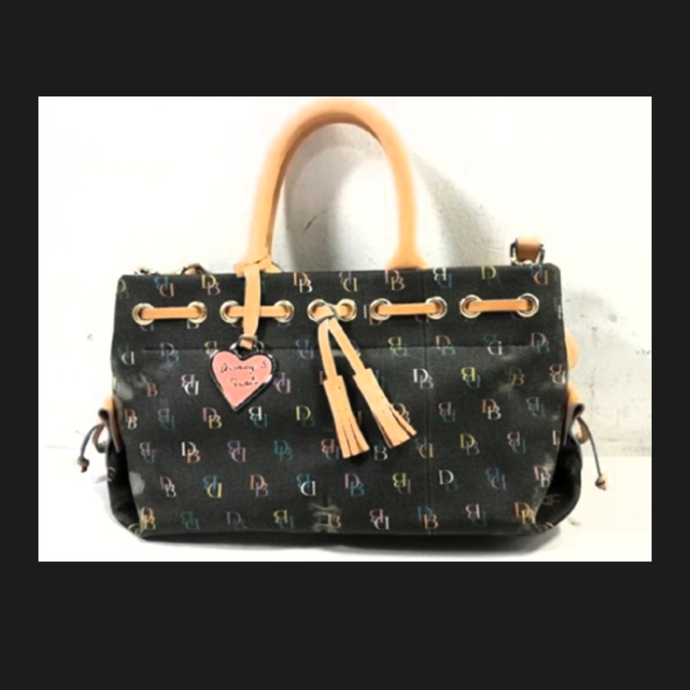 Dooney & Bourke Gray-Black Multicolor Handbag